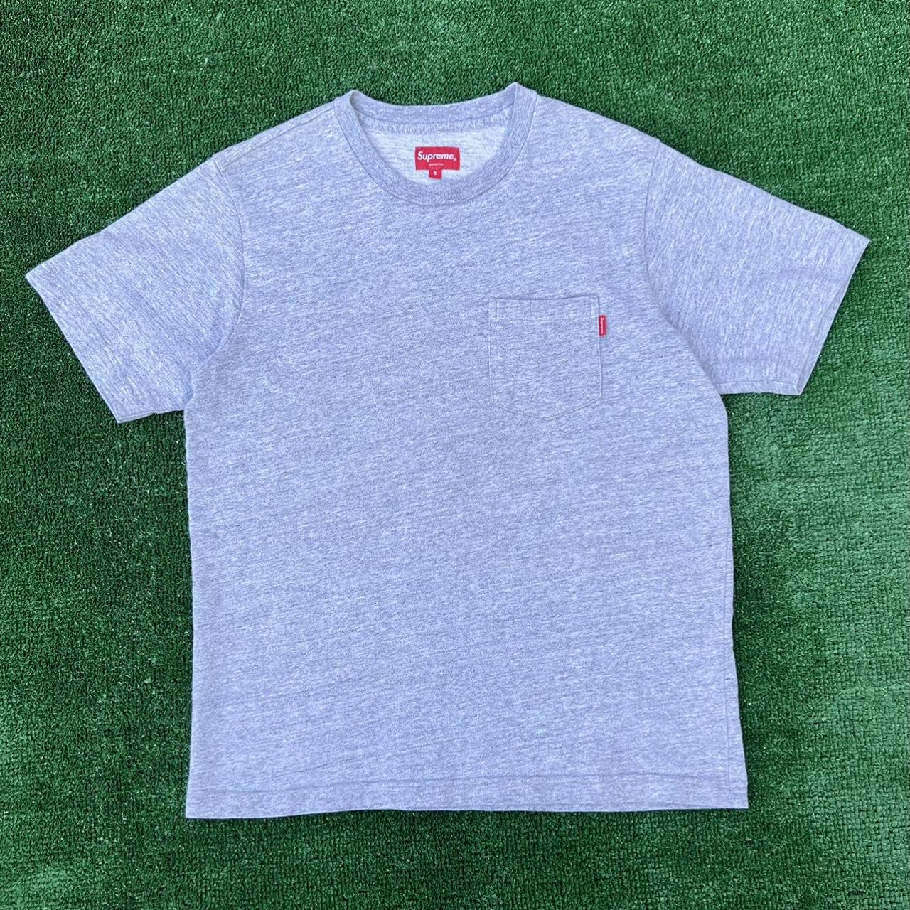 FW18 SUPREME CLASSIC HEATHER GRAY BOGO POCKET S/S T...