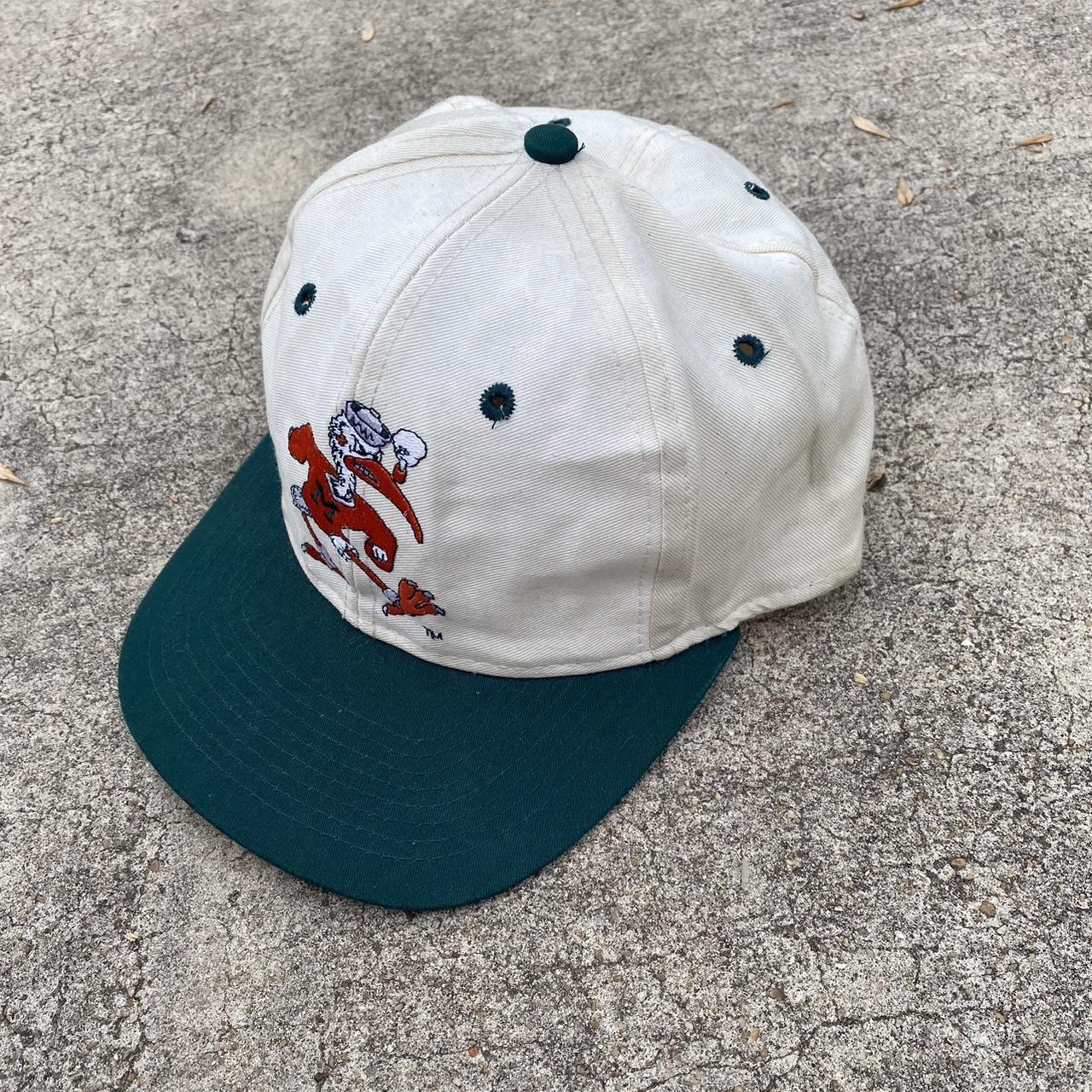 Top of The World Men's Miami Hurricanes Green Original Mesh Trucker Hat