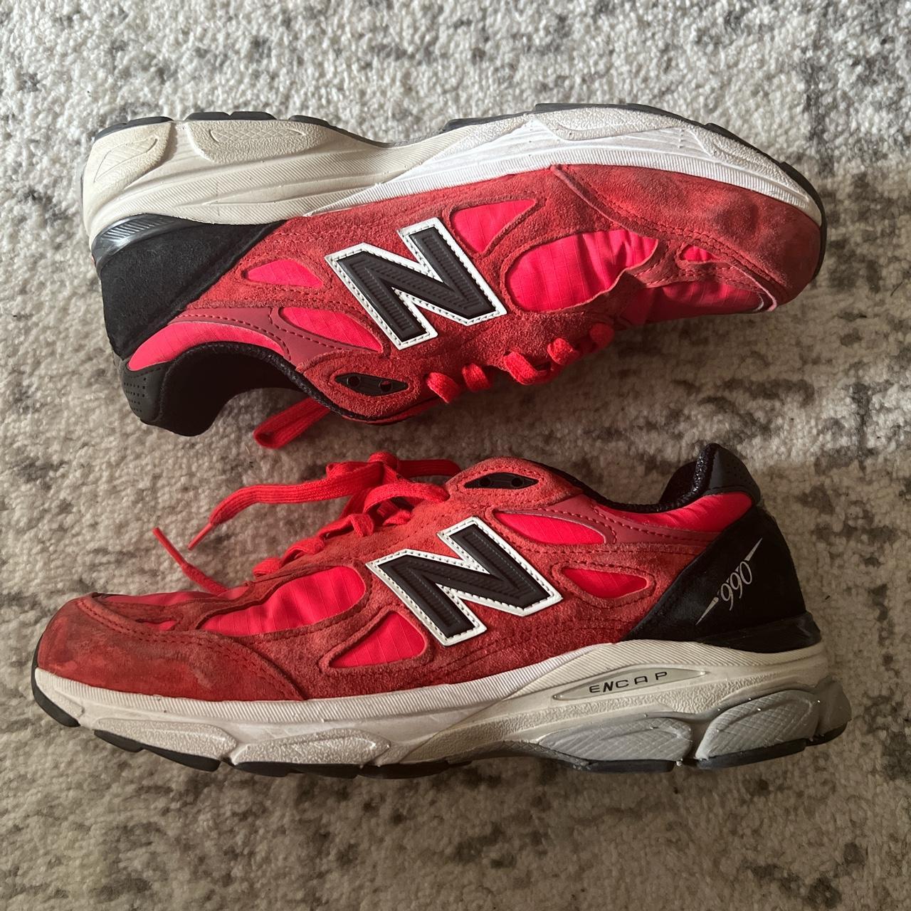 Red and black 2024 new balance 990