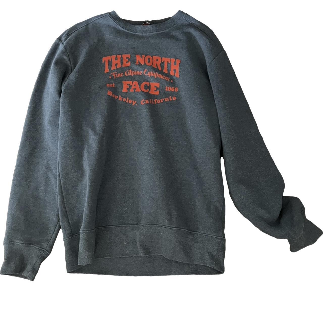 North face hot sale navy sweatshirt