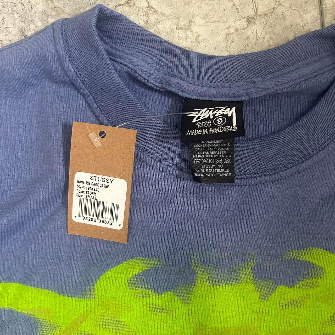★関税込★Stussy★Stussy RIB CAGE 3M LS TEE★Storm ☆関税込☆Stussy☆Stussy RIB CAGE 3M LS TEE☆Storm