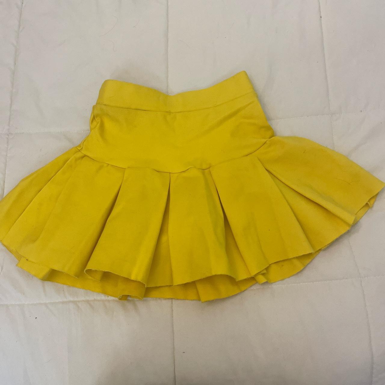 Yellow Micro Skirt (with shorts inside) perfect... Depop
