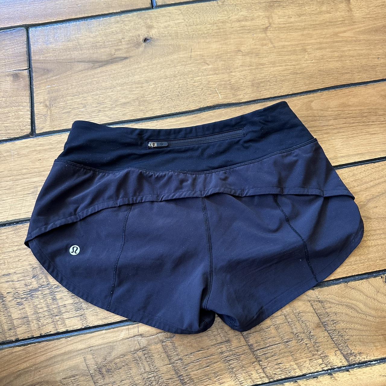 Black lululemon speed up short 2.5”. Great condition... - Depop