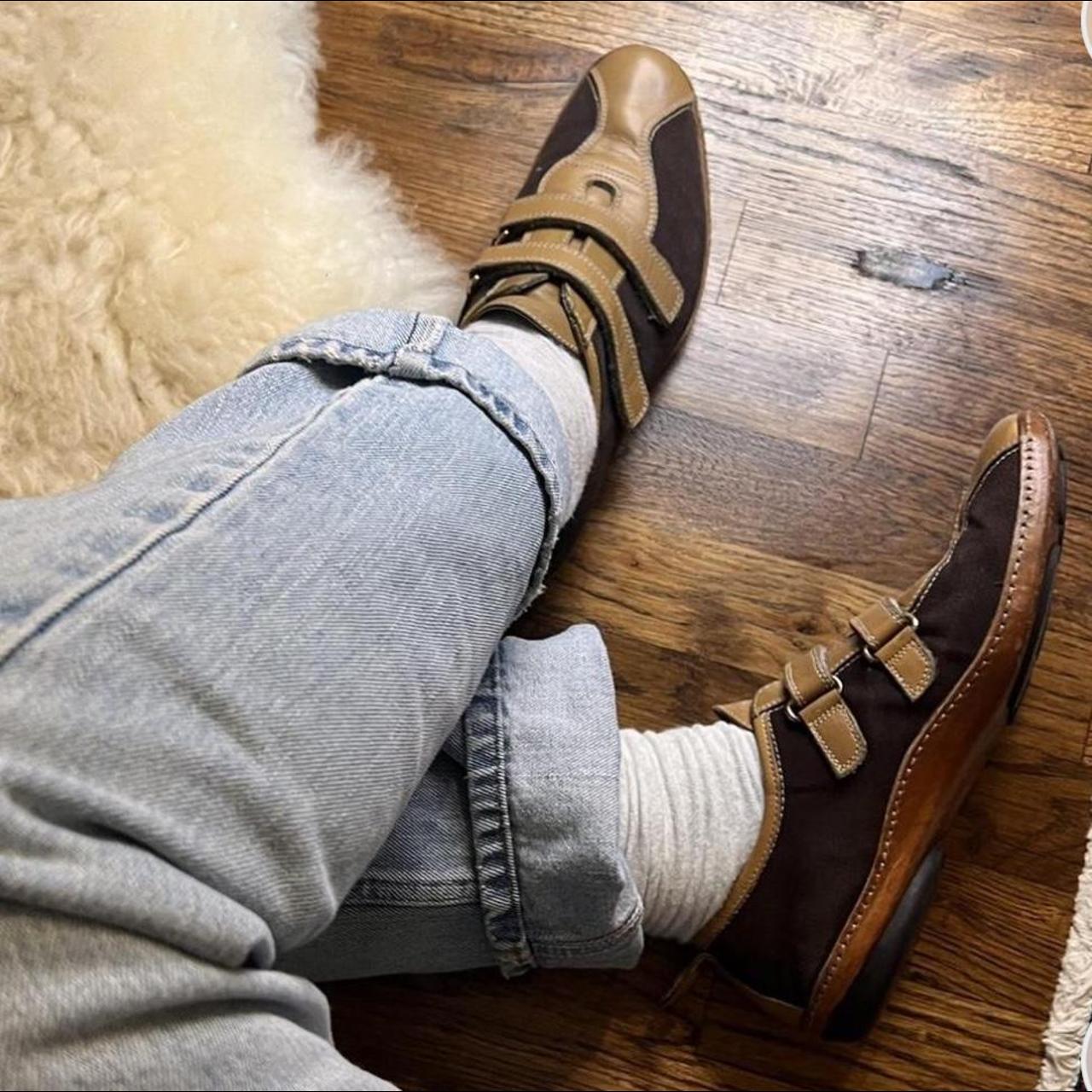 Prada Men's Designer Shoes Brown Color Leather Sports