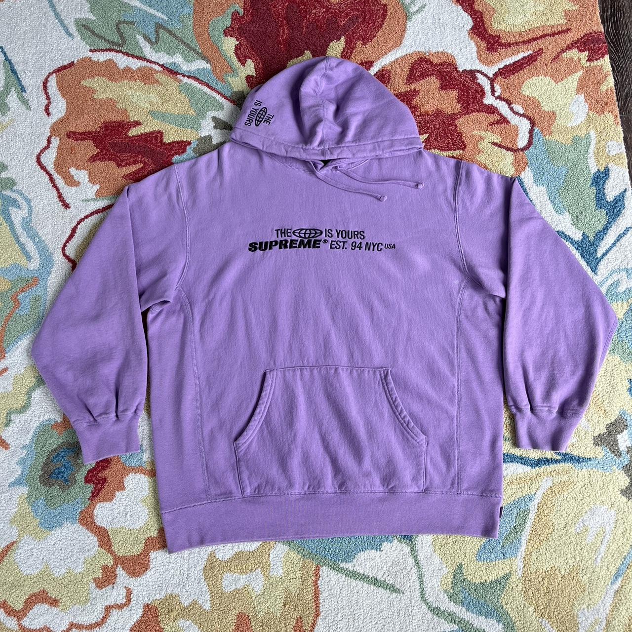 Supreme violet hoodie online