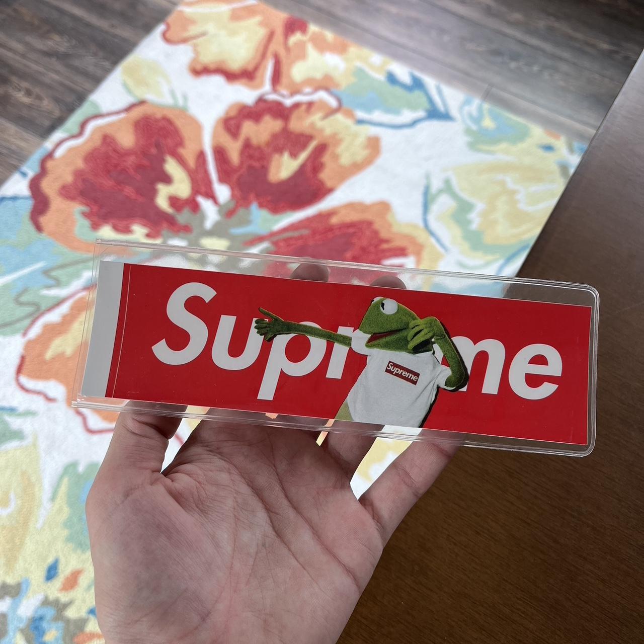 Supreme Kermit Box Logo Sticker SS08 Size Depop