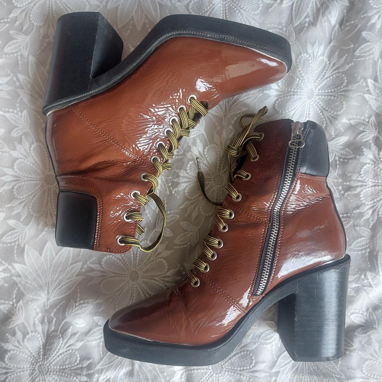 Topshop orange outlet boots