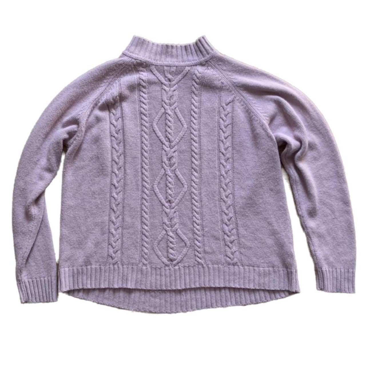 Soft lilac knit sweater Used good Depop