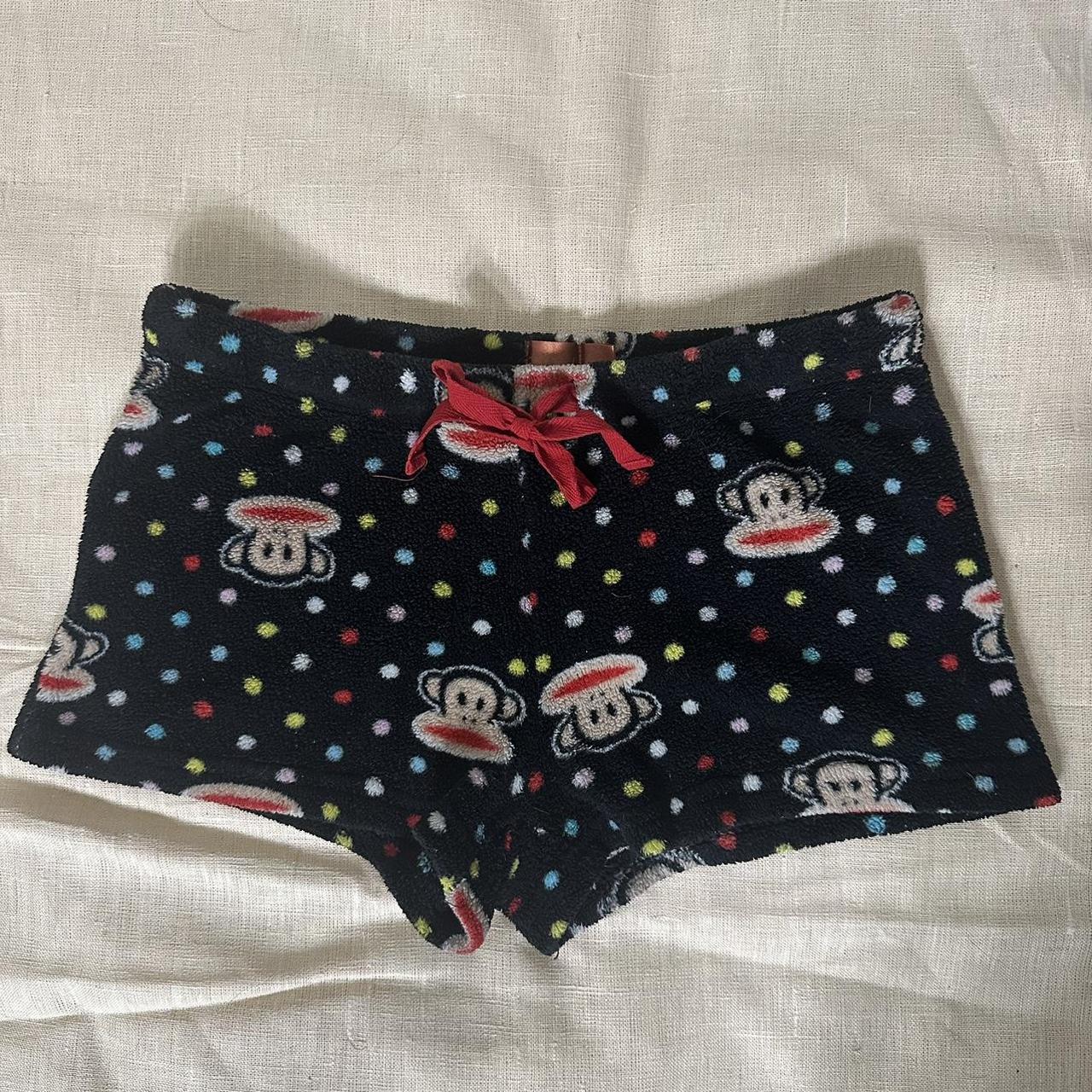 Vintage Lowrise Paul Frank Plush Pj Booty Shorts Depop