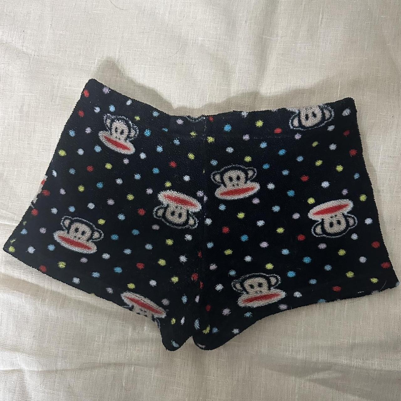 Vintage Lowrise Paul Frank Plush Pj Booty Shorts Depop