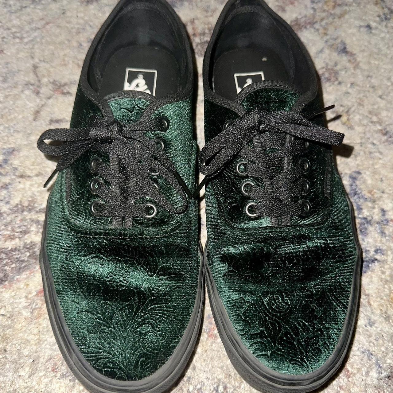 Vans best sale green velvet