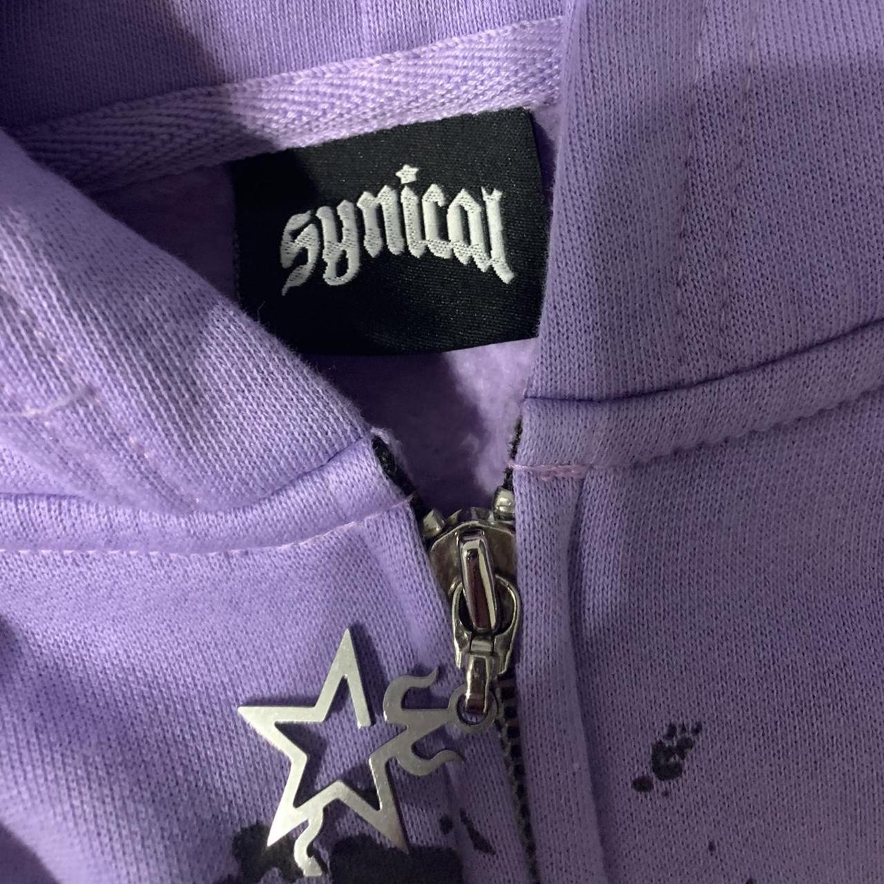 SYNICAL WORLDWIDE catacombs purple lavender zip up... - Depop