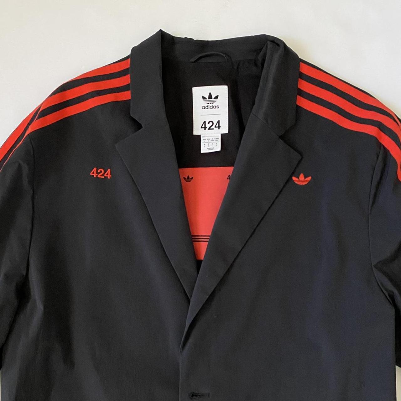 424 x Adidas collab blazer, Color: red and black...