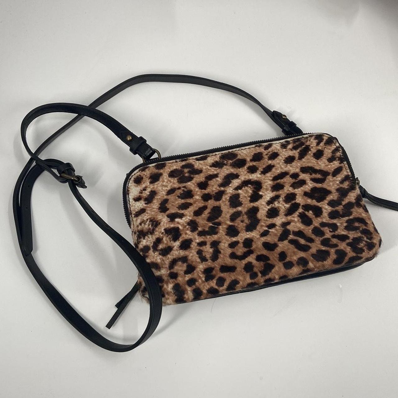 Madewell the twin pouch Leopard print pony hair Depop