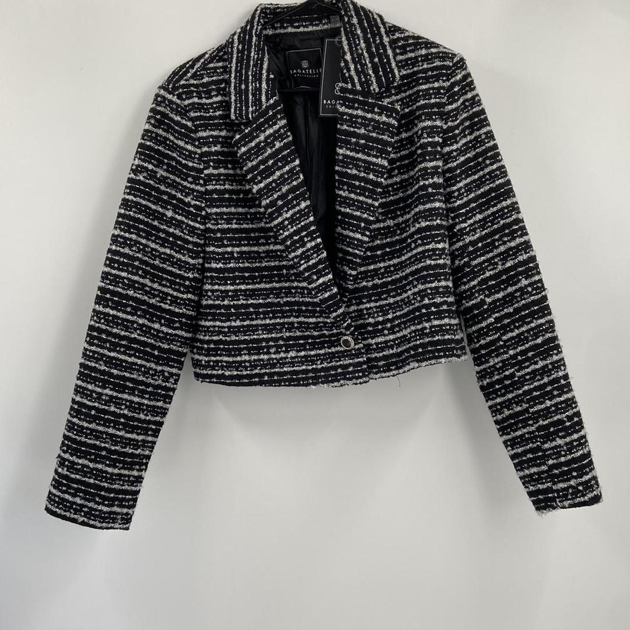 Women's Black and Grey Jacket Depop