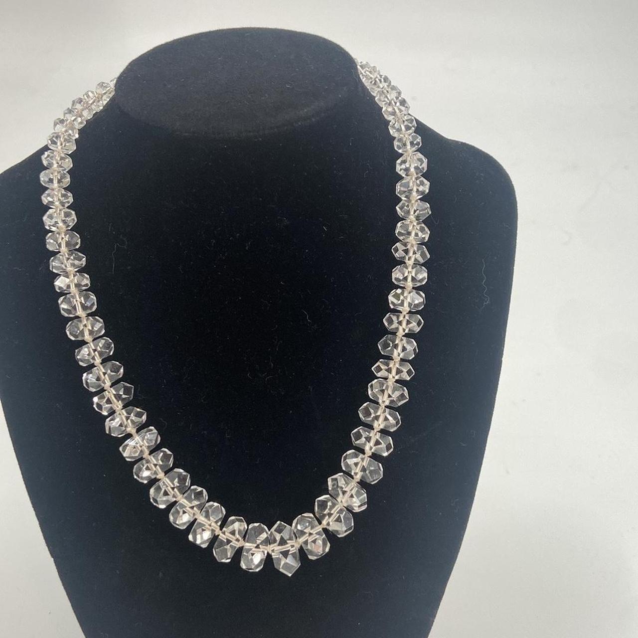 Vintage crystal sales choker necklace