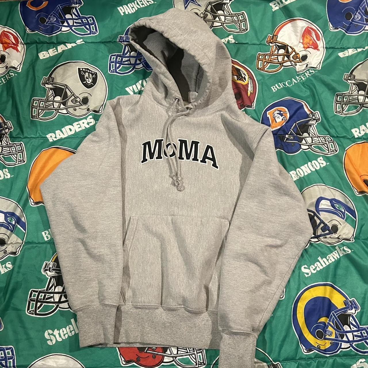 Champion MoMa hoodie Size small Pre-owned Normal... - Depop