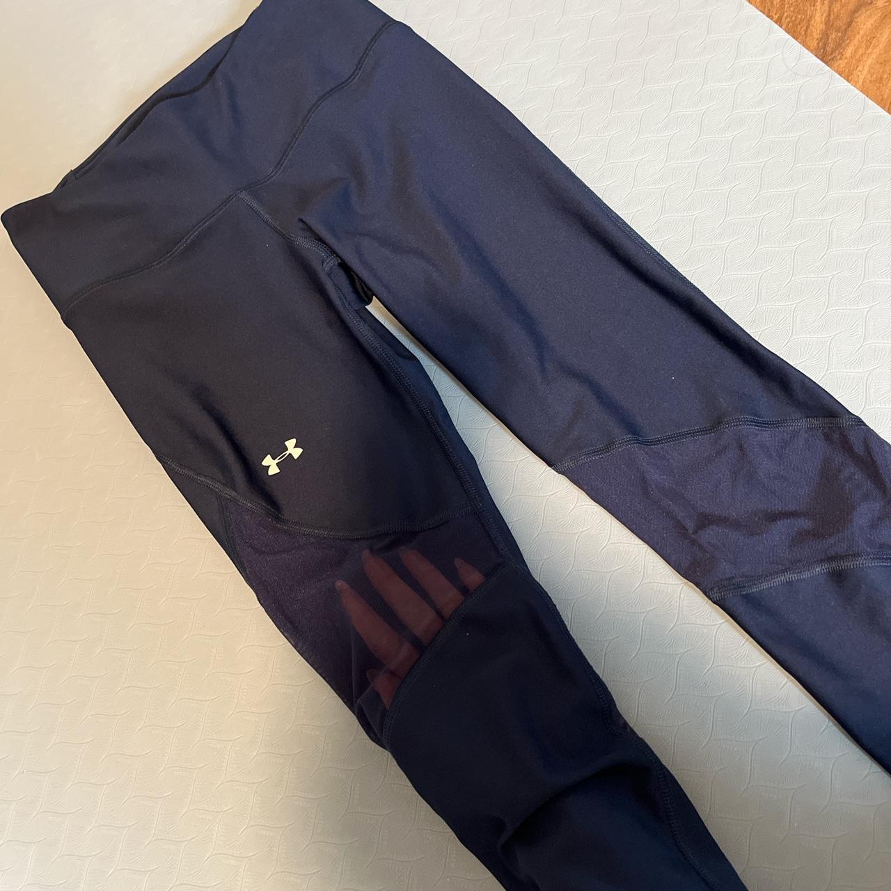 Navy blue best sale under armour leggings