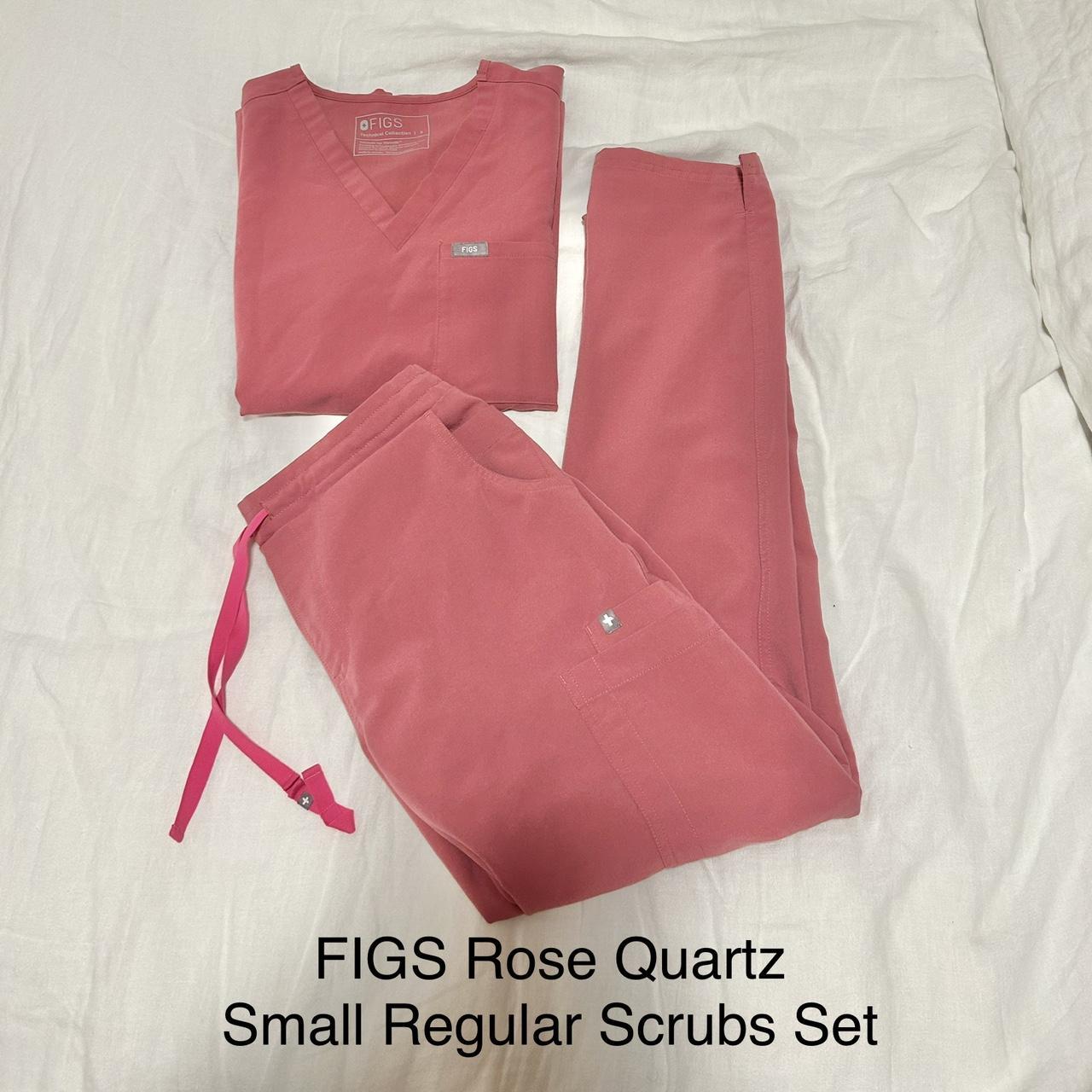 FIGS limited edition rose quartz scrubs set in size... Depop