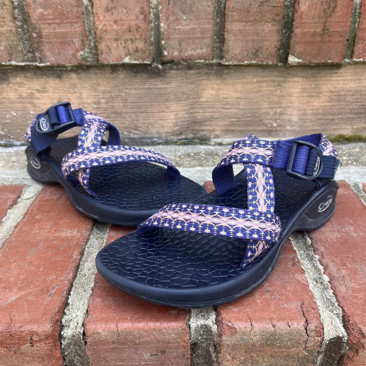 Chaco Updraft EcoTread Pink Purple Printed Strappy Depop