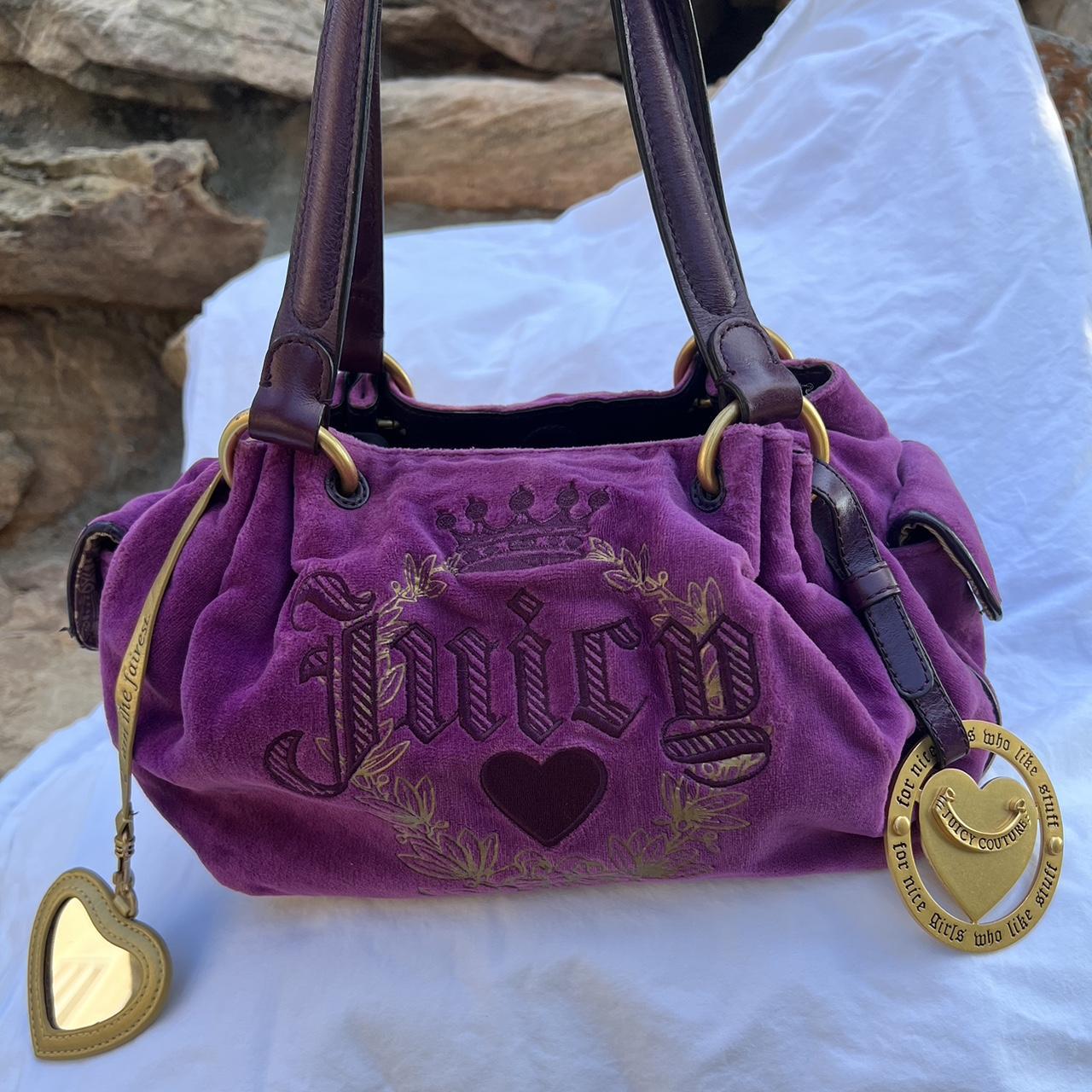 Juicy Couture Velour vintage bag (purple) | Purple bags, Juicy couture,  Vintage bags