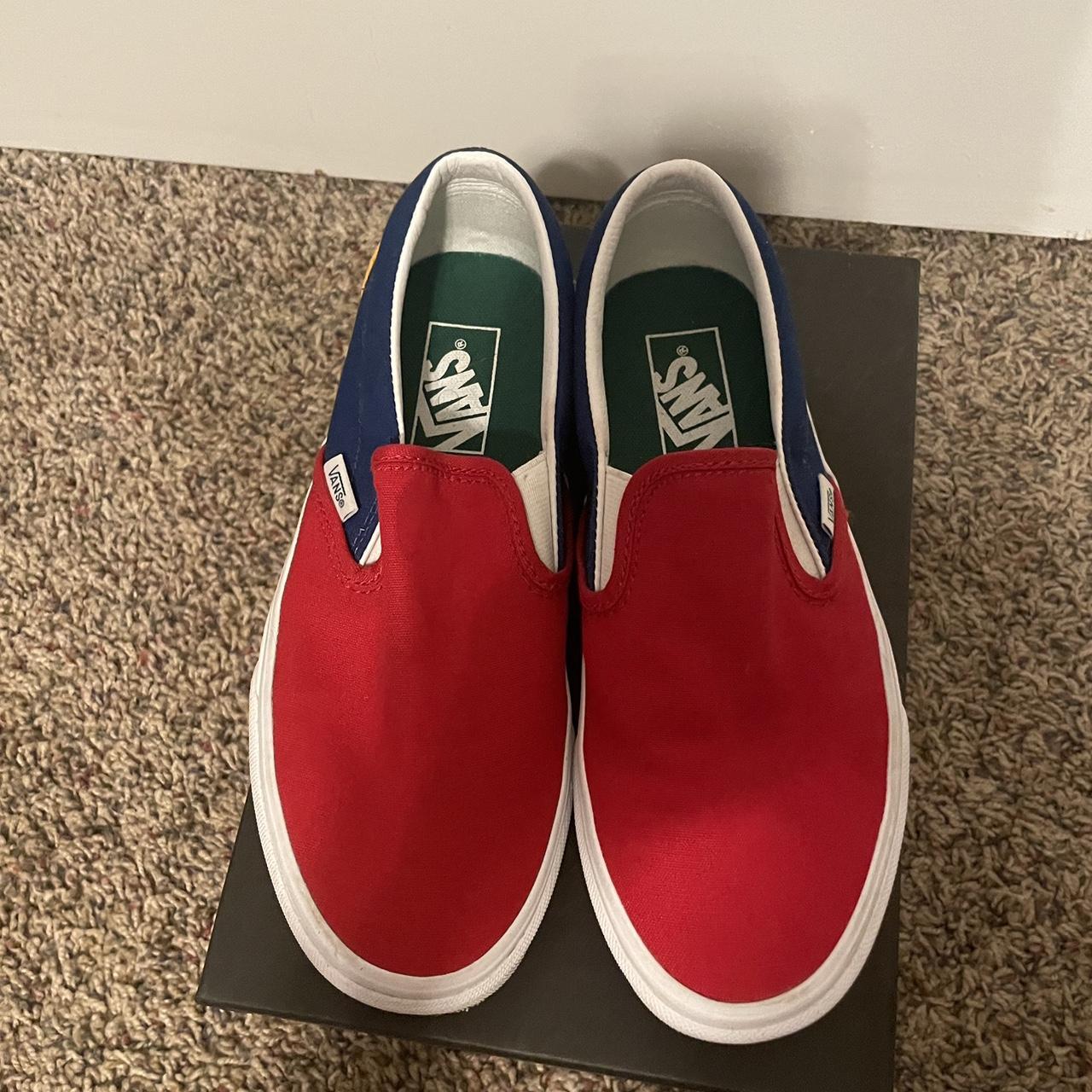 Red blue yellow green slip sales on vans