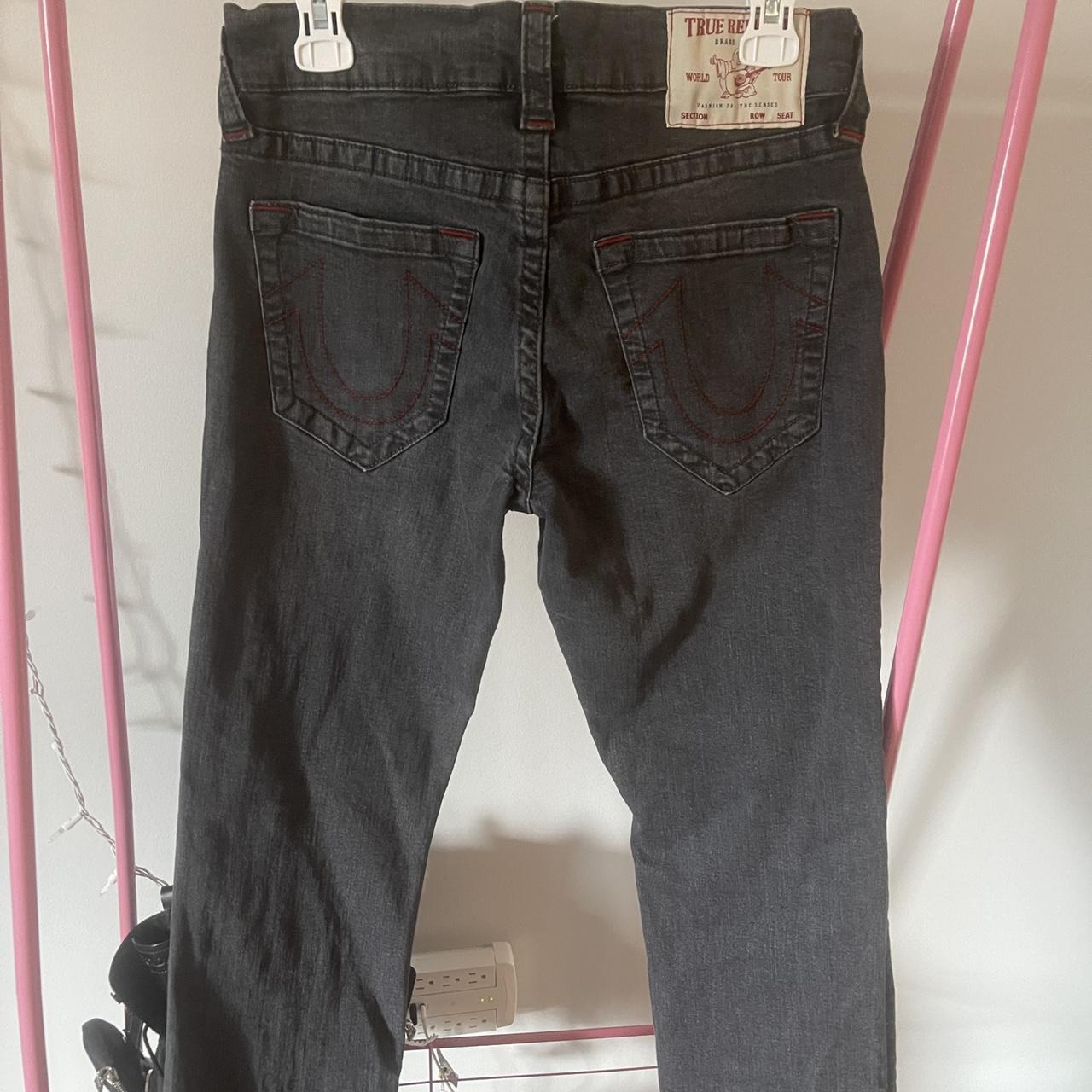 True Religion Men's Grey Jeans | Depop