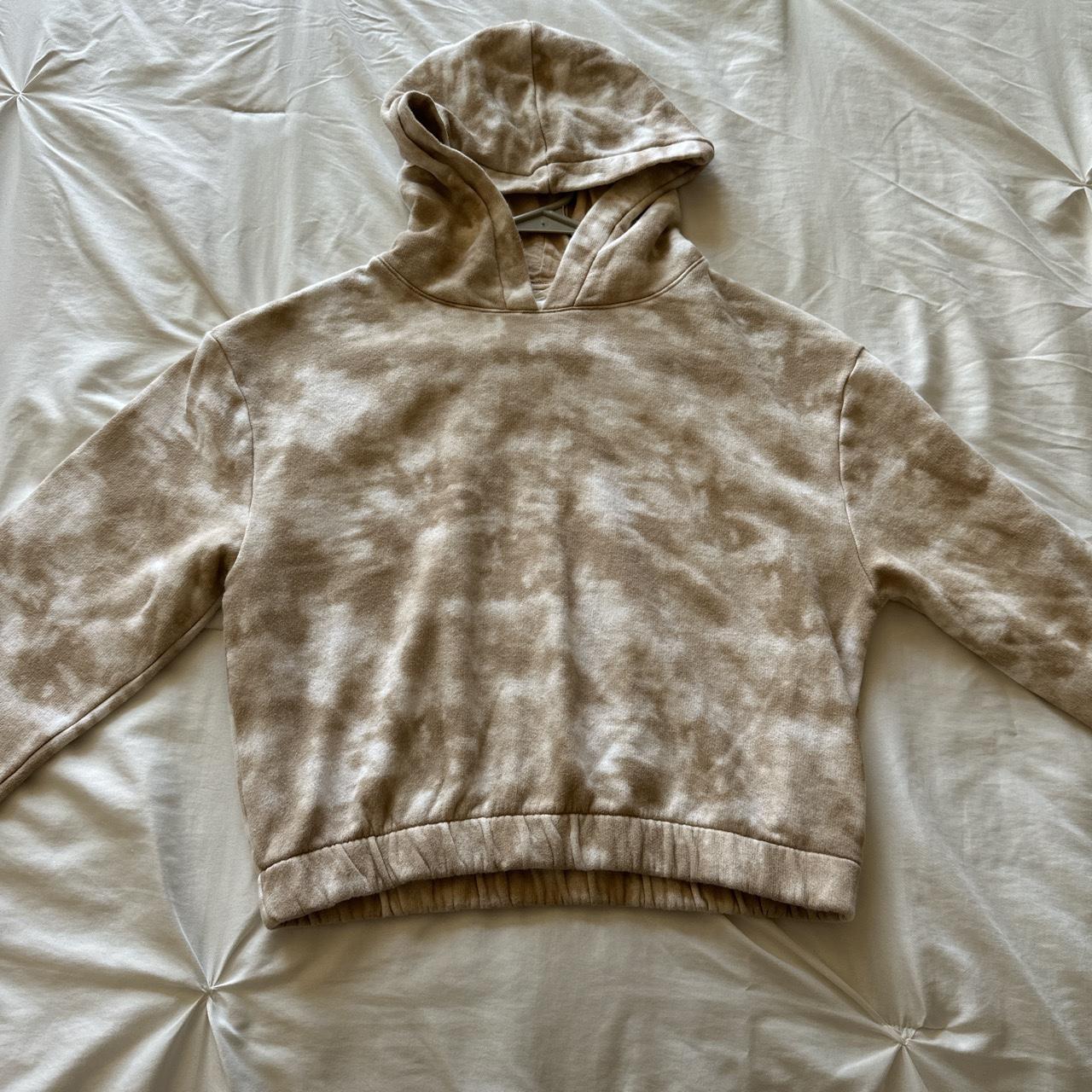 Tan tie dye online hoodie