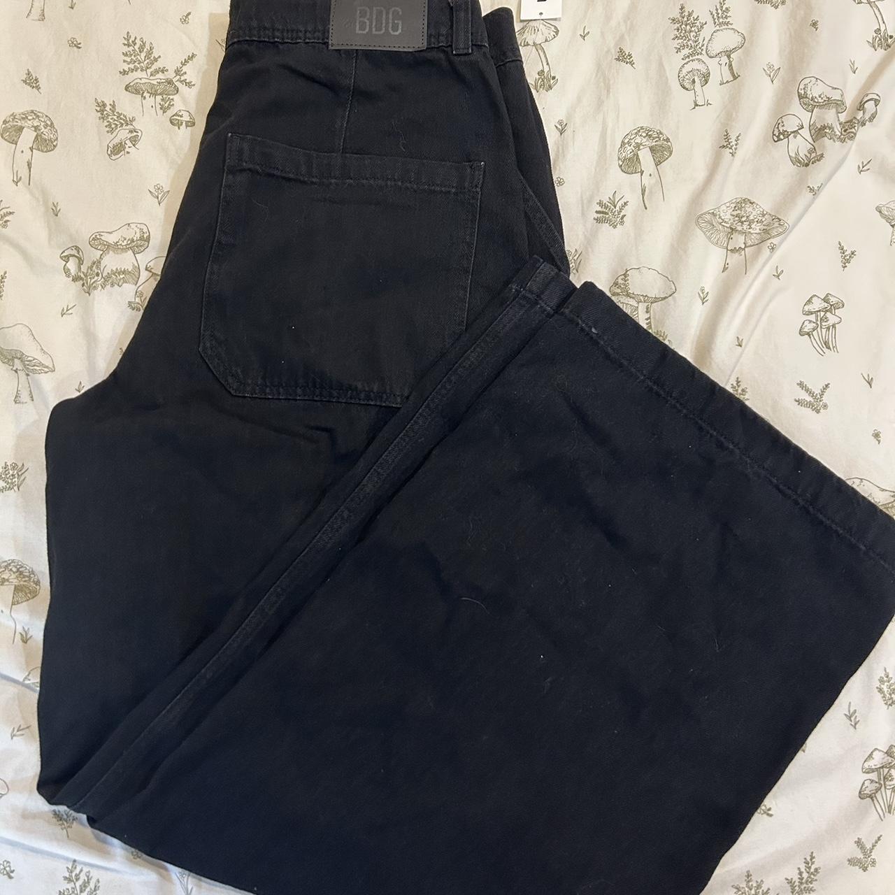 brand new wide leg urban outfitters black jeans!... - Depop