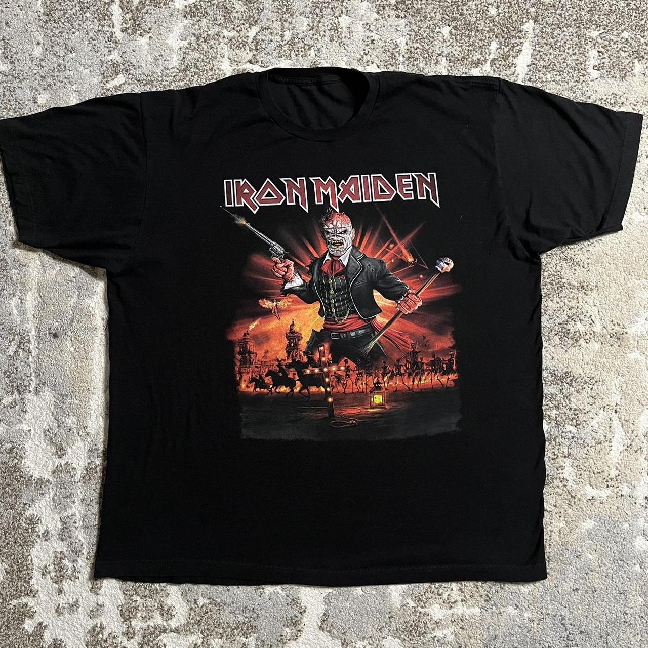 Vintage Iron Maiden Band T-Shirt - Size XXL -... - Depop