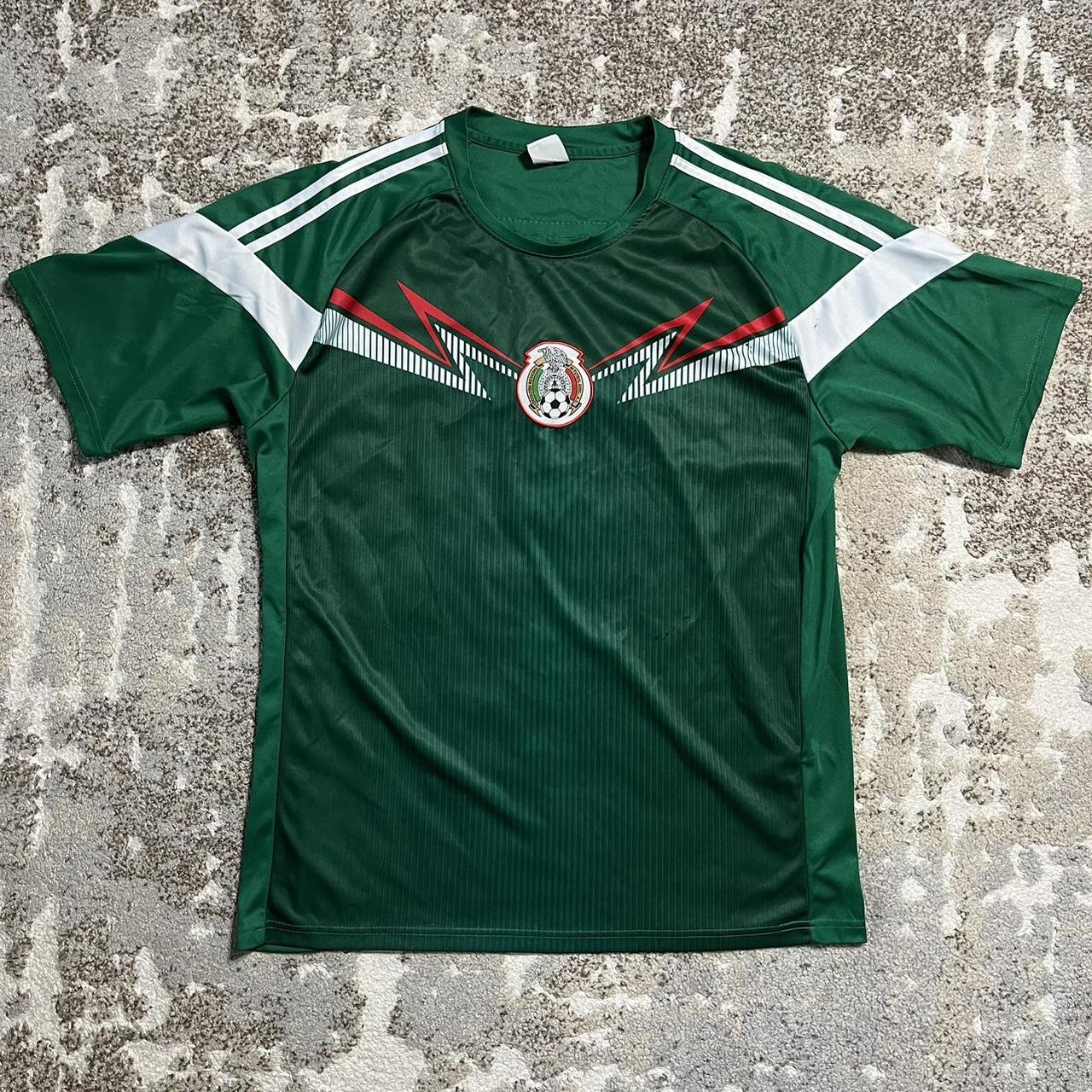 Vintage Mexico Soccer Jersey Size XL Measurements... - Depop