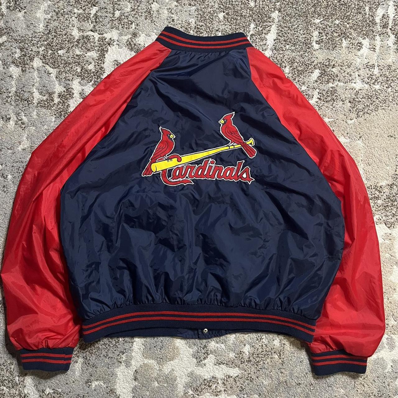 Vintage 90s St. Louis Cardinals Lined Windbreaker... - Depop