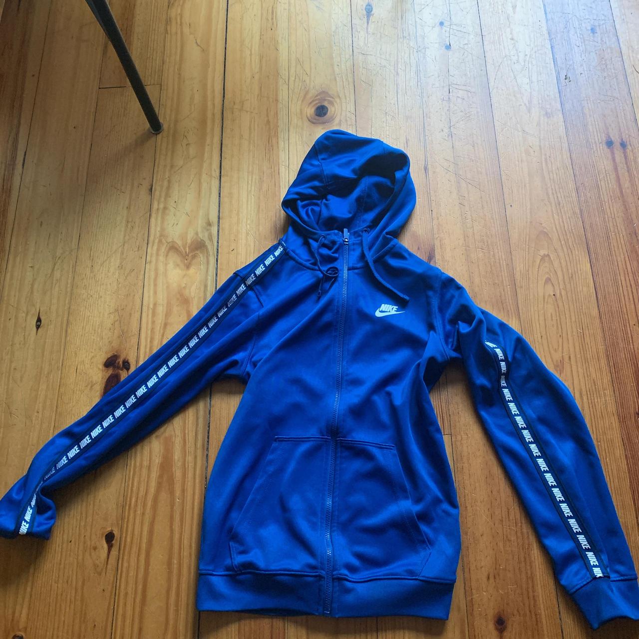 Men's Nike Blue Repeat Logo Tape Poly Depop