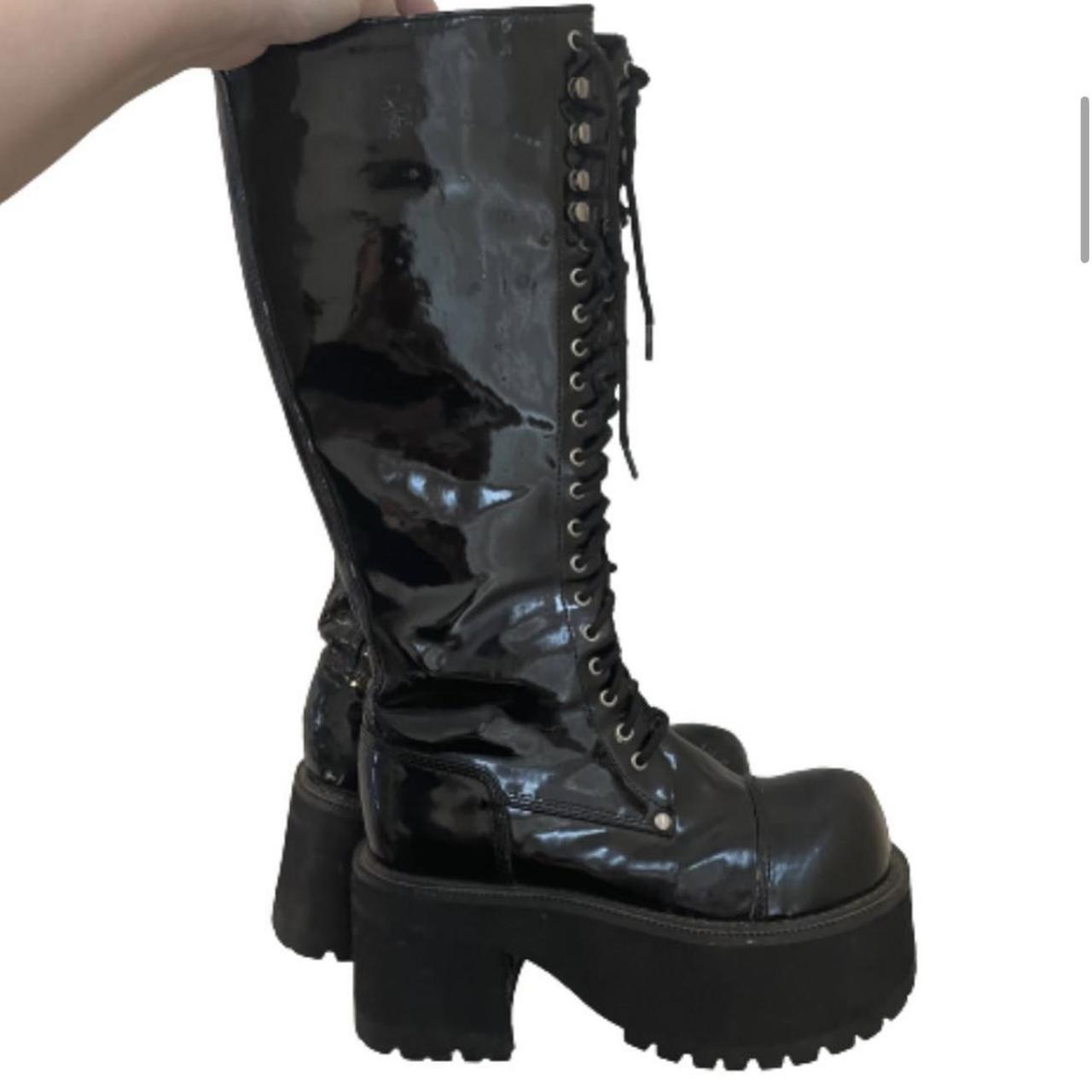 Hot Topic Women's Black Boots | Depop