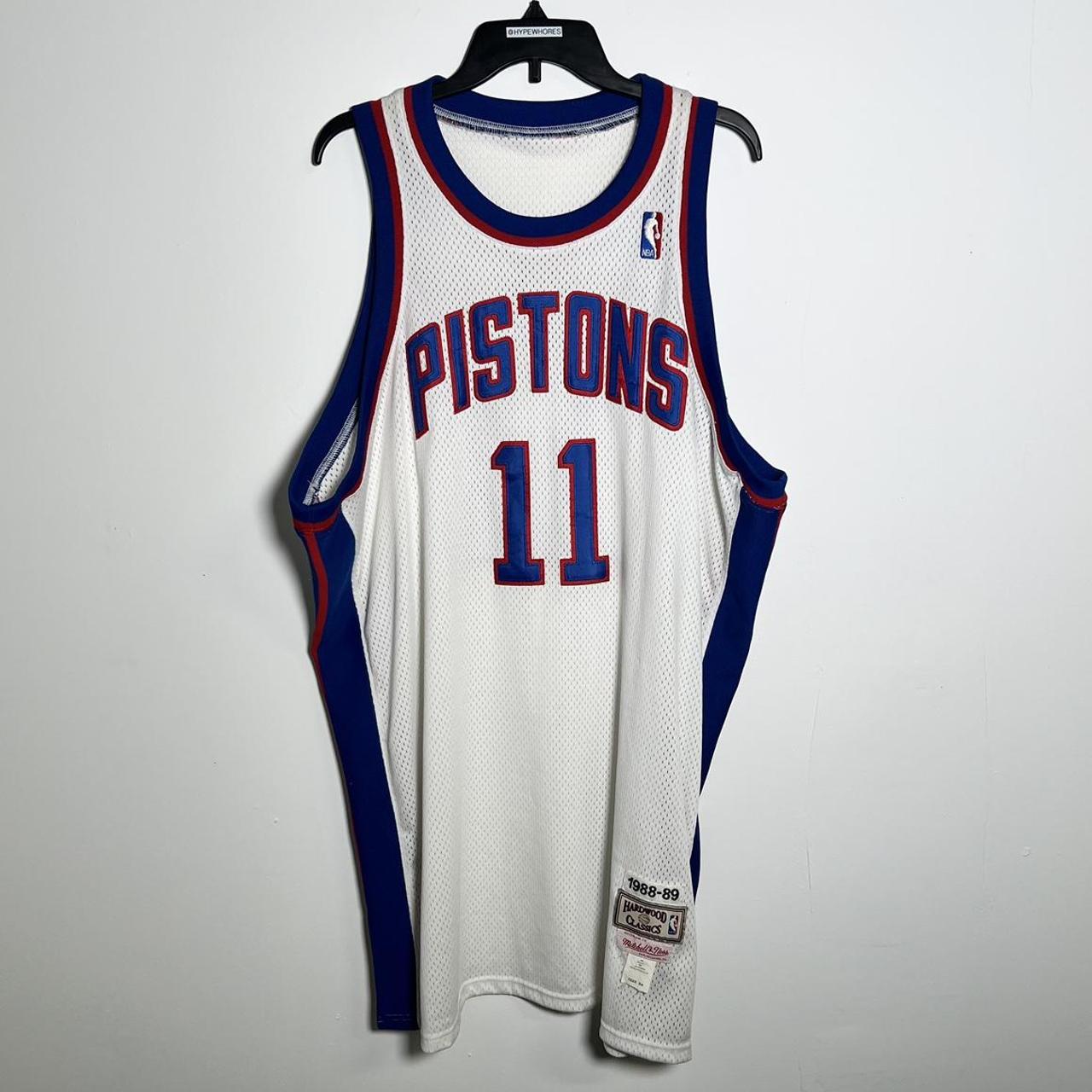 Shop Mitchell & Ness Detroit Pistons Isiah Thomas 1988-1989 Swingman Jersey  SMJYGS18163-DPIROYA88ITH blue