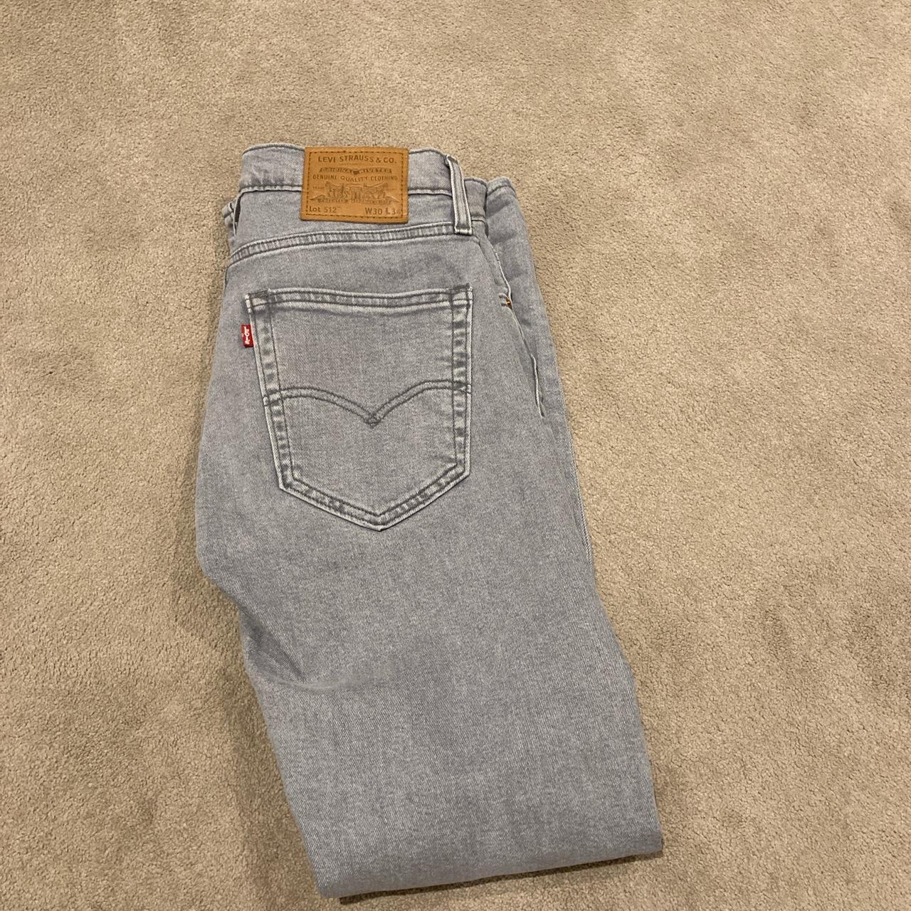 NEW Grey Levi’s men’s jeans, 512 Slim Taper - Depop