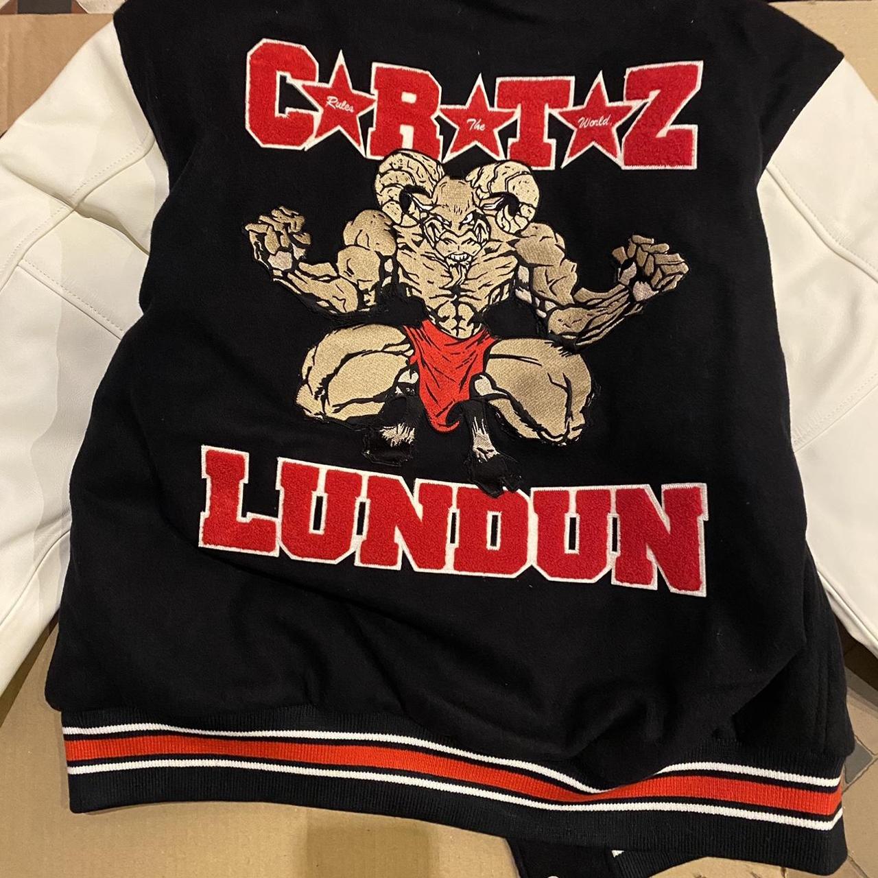RARE CRTZ GOAT NAVY VARSITY JACKET SIZE XL As seen | Depop