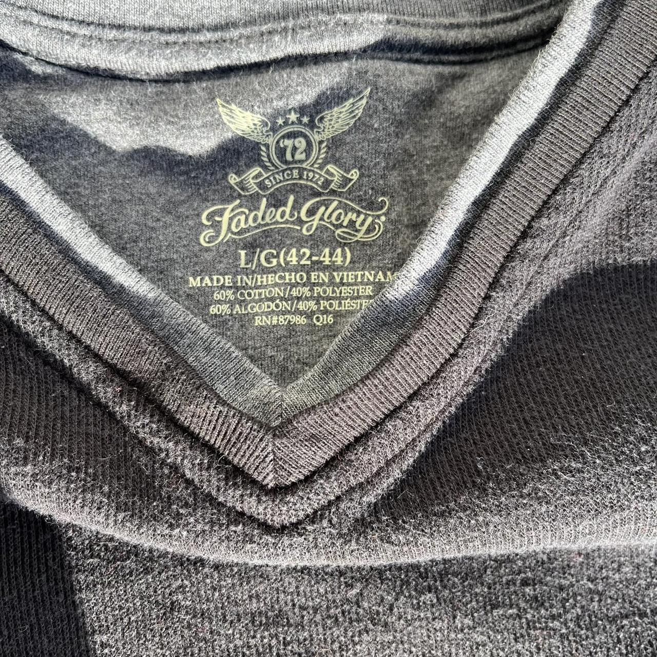 Faded Glory Semi Sheer Long Sleeve Shirt Black Size - Depop