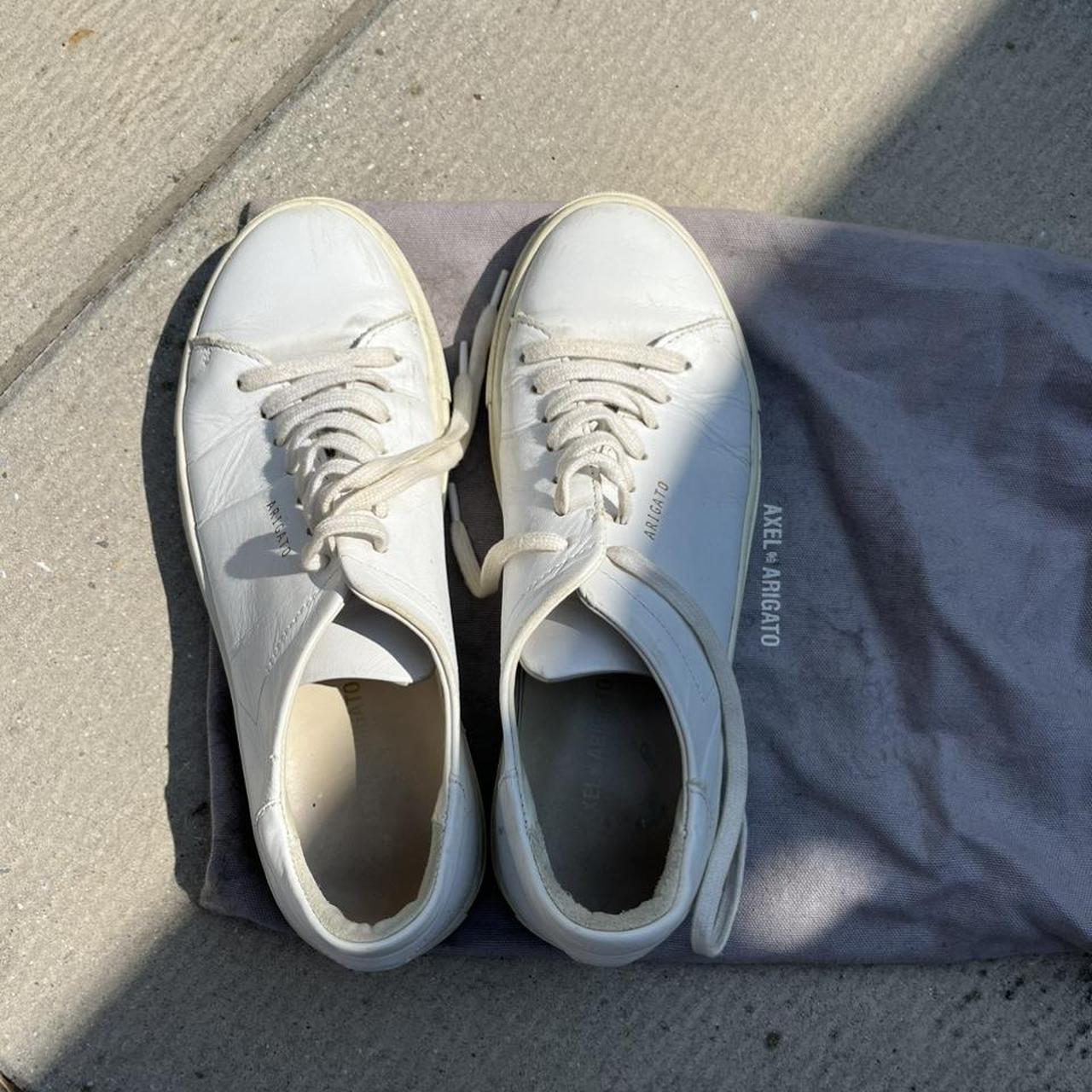 Axel Arigato Clean 90 low top white leather tennis Depop