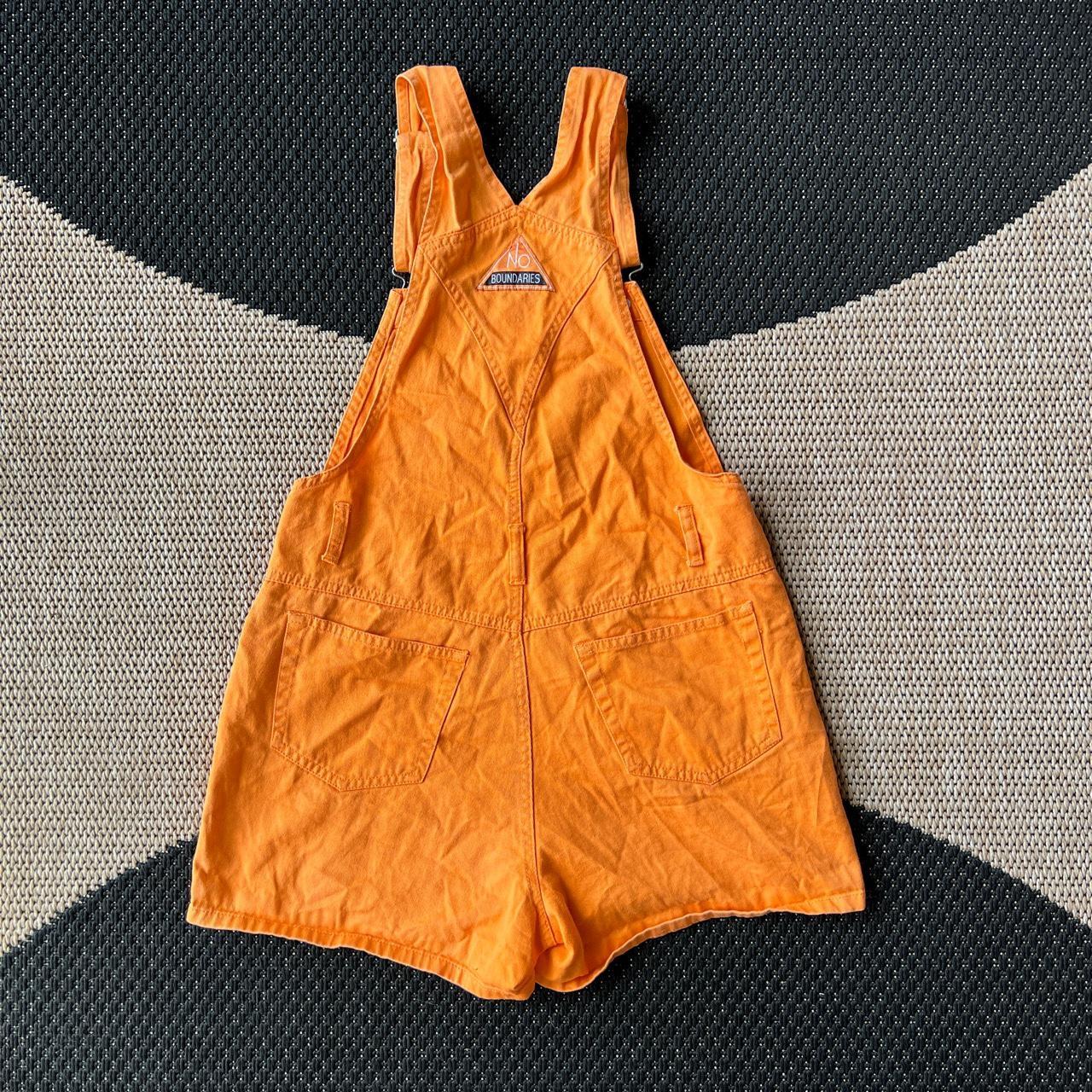 Vintage no boundaries orange overalls. Tagged a... Depop