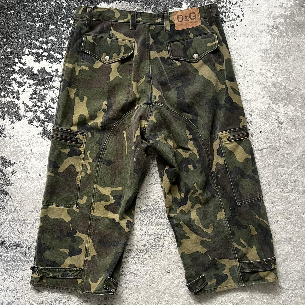 Dolce & Gabbana Men's Camouflage-Print Cargo Trousers