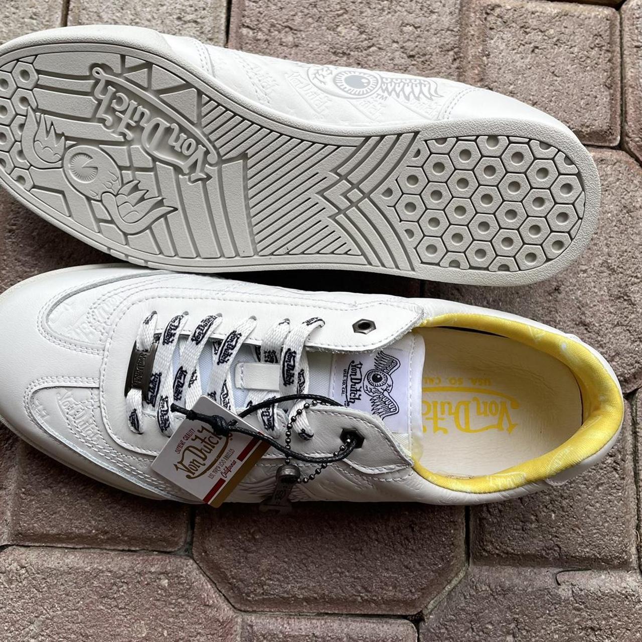 Von Dutch Men's White Trainers Depop