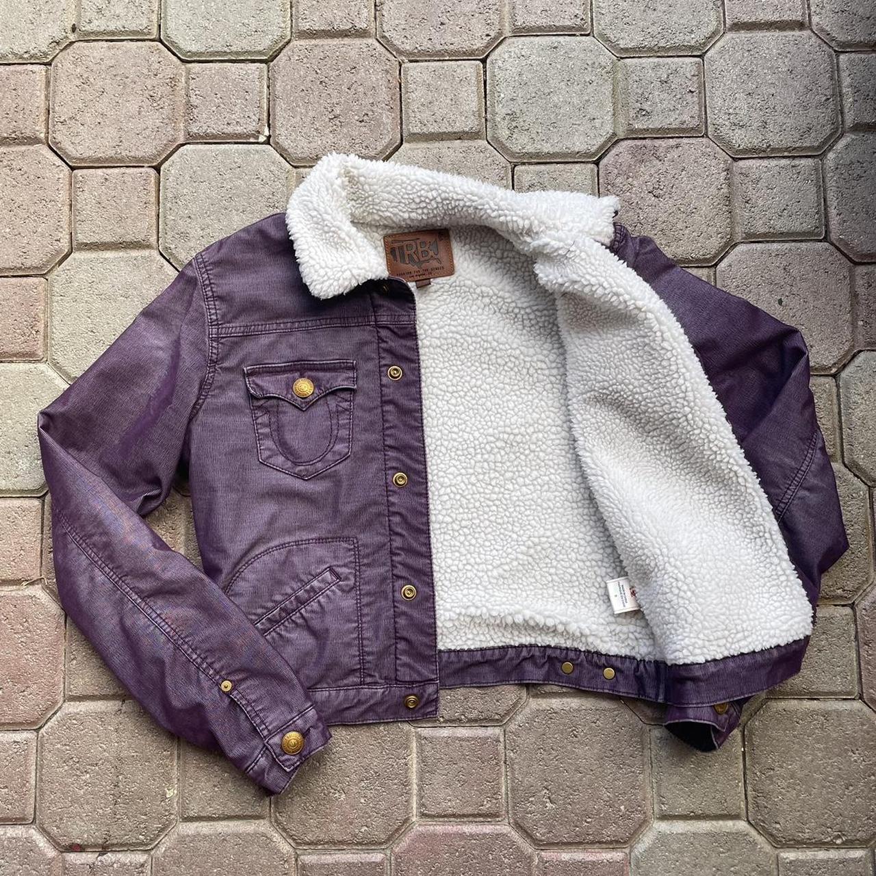 Purple true best sale religion jacket