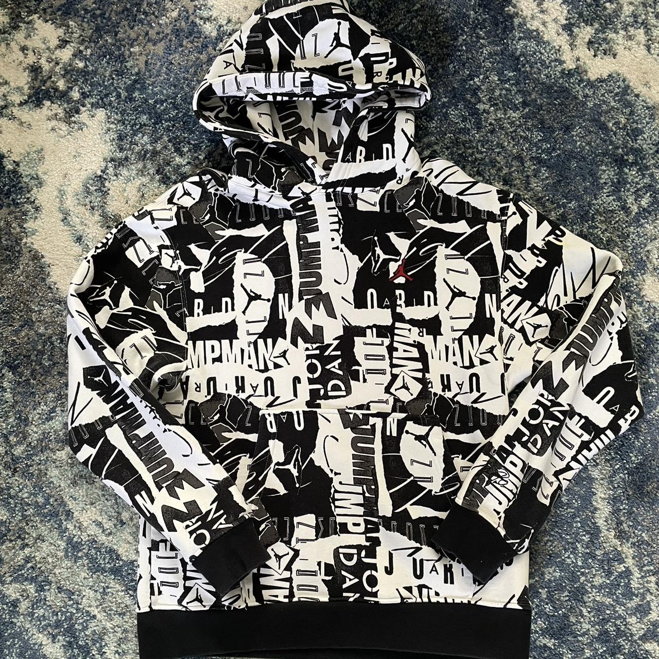 Nike air black and white hoodie best sale