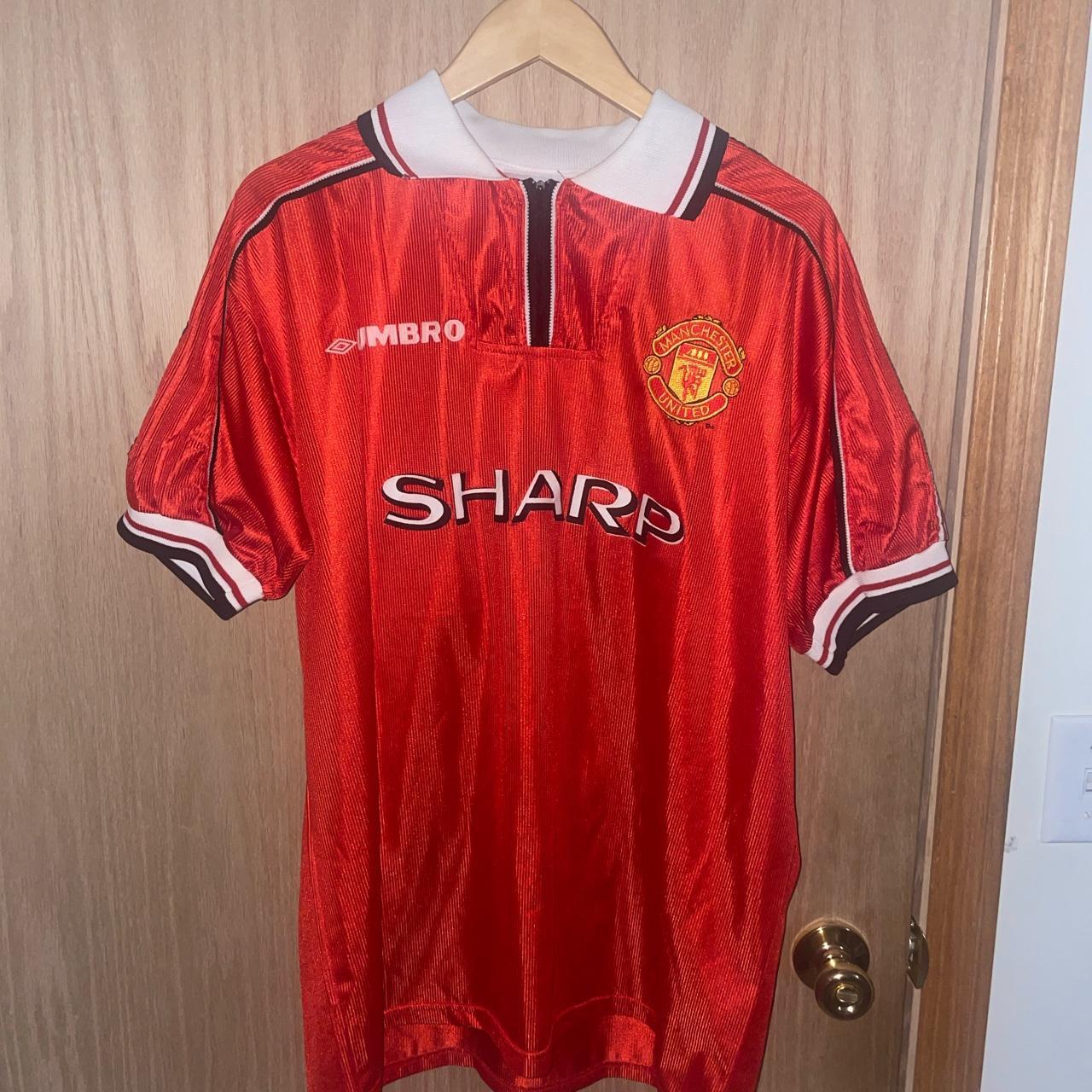 VTG MAN UTD Manchester United Football Club Jersey Sharp Umbro 