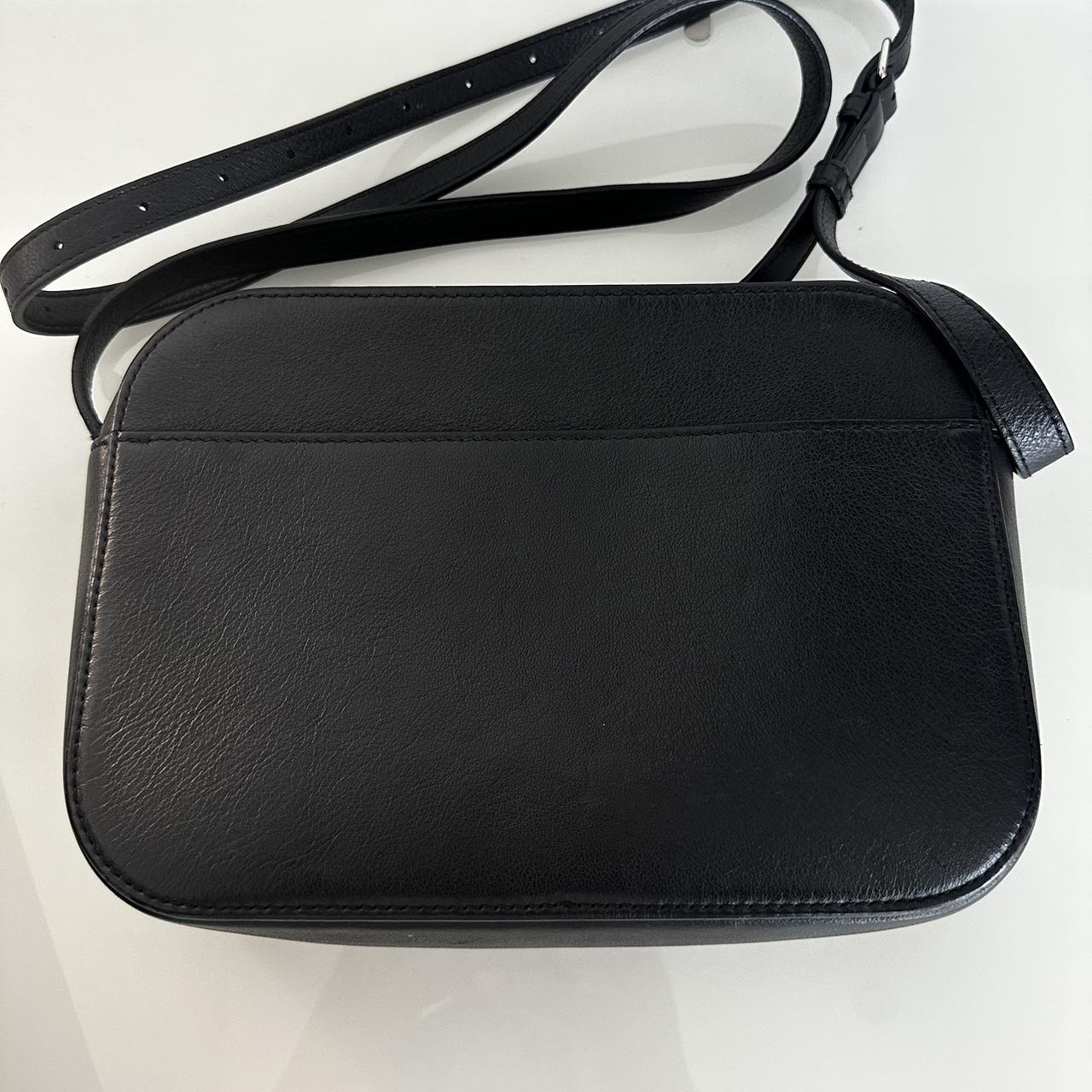 Balenciaga black leather crossbody bag. In fantastic... - Depop