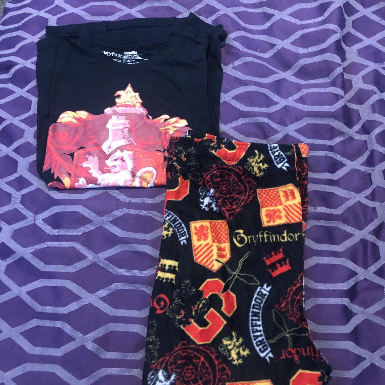 Harry Potter Men's Black And Red Pajamas 