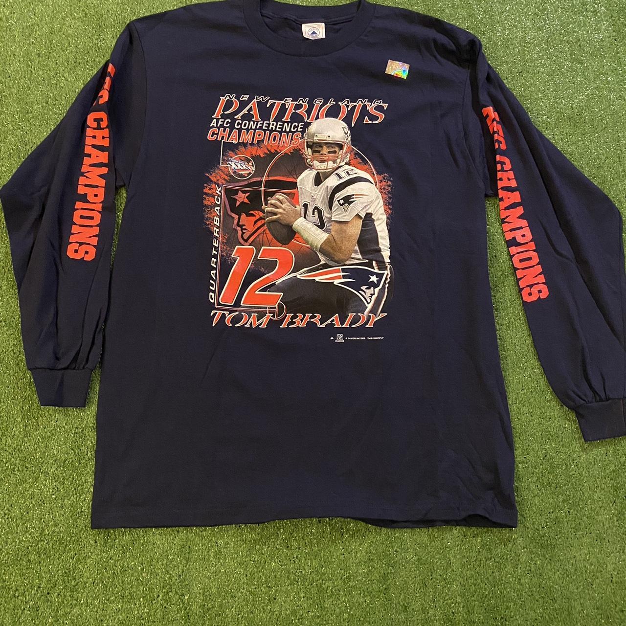 Vintage Patriots Tom Brady Championship Shirt - Depop