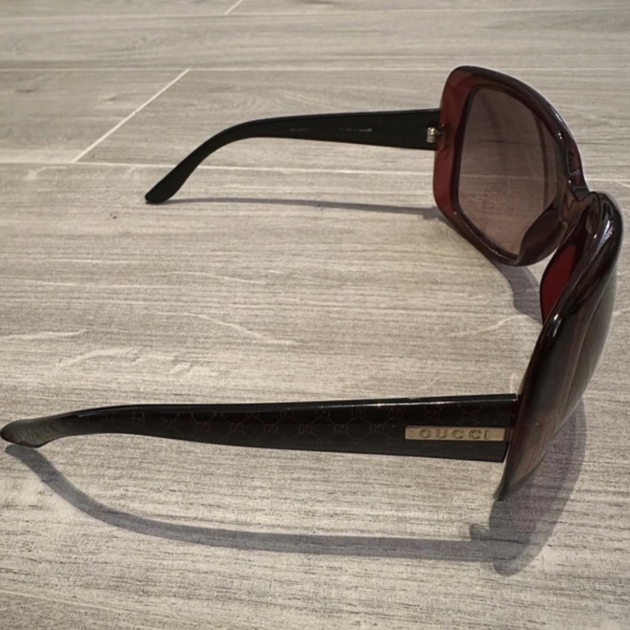 gucci burgundy sunglasses