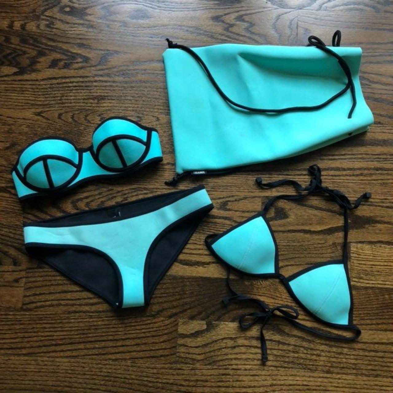 Triangl 3 piece bikini with drawstring bag Size